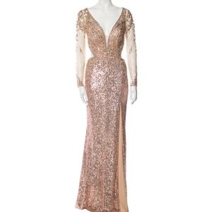 Jovani Couture Beaded Evening Gown